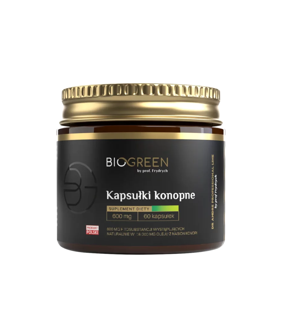 Kapsułki konopne BIOGREEN by prof. Frydrychowski